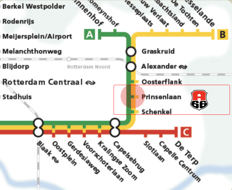 metrohalte Prinsenlaan